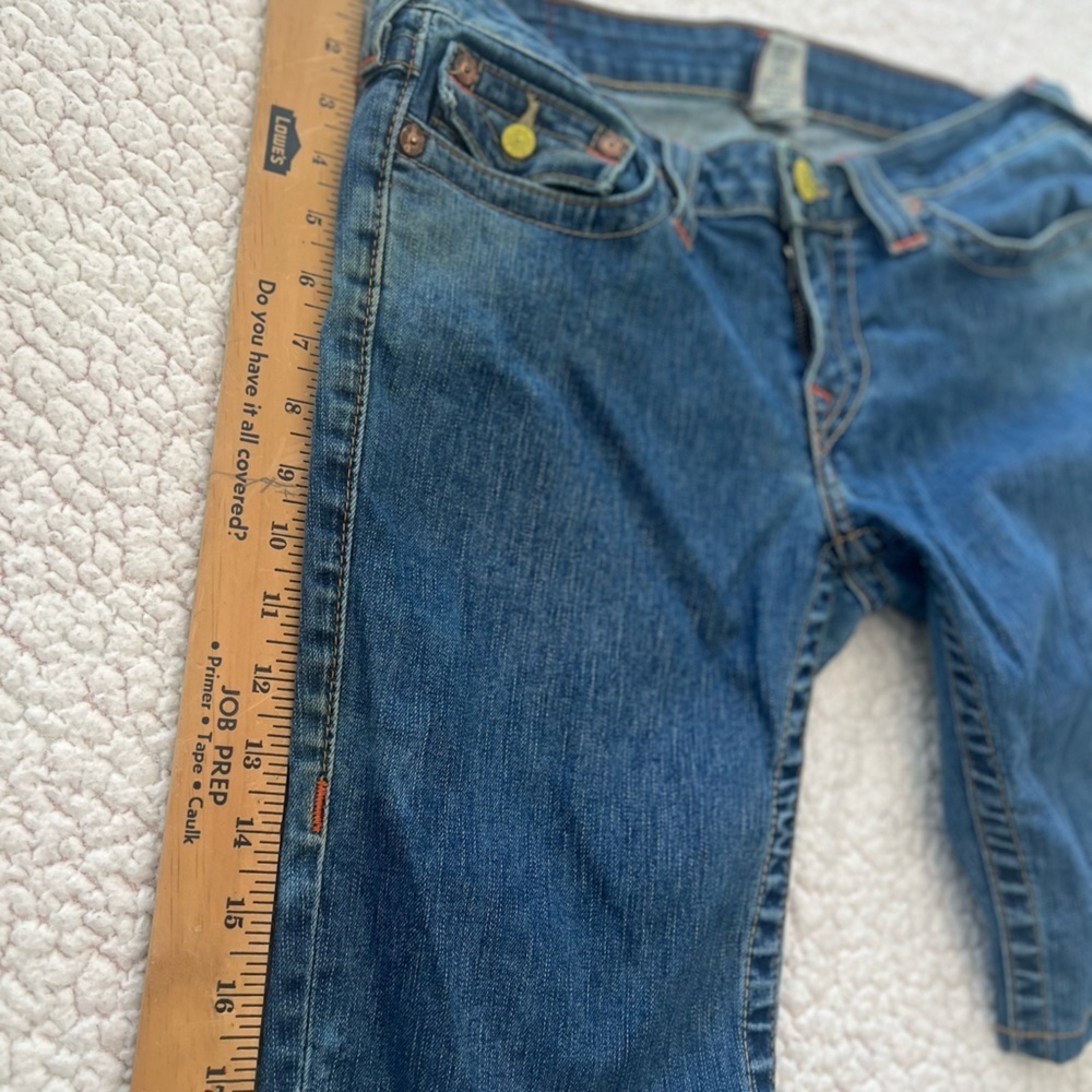 True Religion Blue Jean Shorts Size 30 - Picture 14 of 16